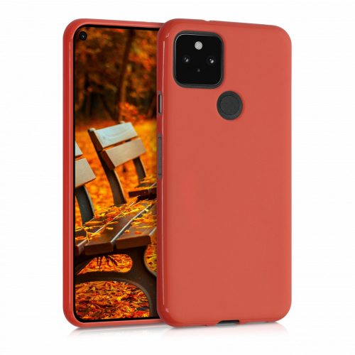 Husa pentru Google Pixel 5, Silicon, Rosu, 51722.164