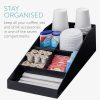 Organizator pentru cafea si ceai Navaris cu 7 compartimente, Negru, 54093.01