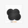 Set 4 Placute anti-vibratii pentru echipamente audio, Kwmobile, Negru, Silicon, 54145.01