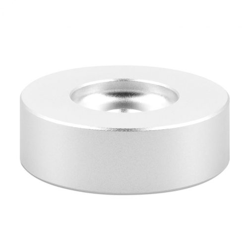 Adaptor central pentru vinyl 45 rpm 7 inch, Kwmobile, Argintiu, Aluminiu, 54141.01