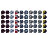 Set 50 Fluturasi pentru darts, Kwmobile, Multicolor, Plastic, 50278.07