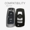 Husa Cheie Auto pentru BMW - 3 Butoane - Keyless Go, kwmobile, Aliaj zinc, Gri, 53579.01