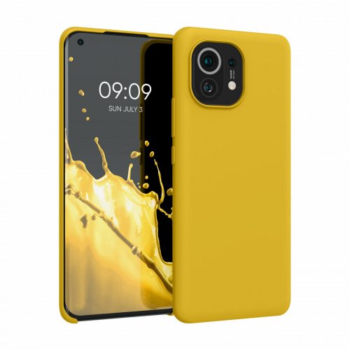 Husa pentru Xiaomi Mi 11, Silicon, Galben, 54379.143