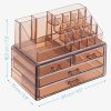 Organizator pentru cosmetice cu sertare Navaris, Maro transparent, 54656.05