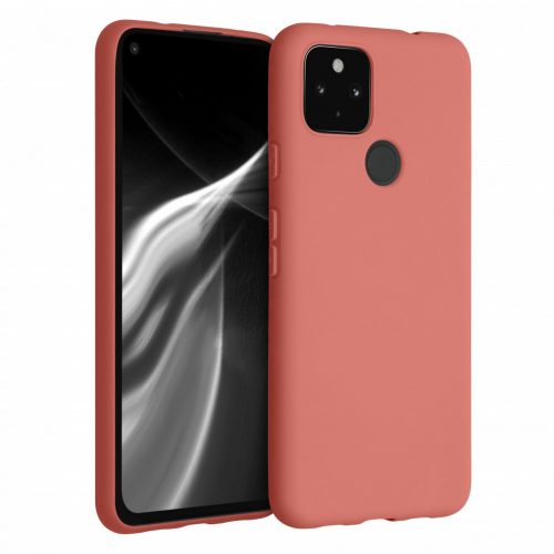 Husa pentru Google Pixel 4a 5G, Silicon, Portocaliu, 51727.215