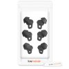 Set 6 Varfuri de schimb pentru casti Huawei FreeLace Pro, Kwmobile, Negru, Silicon, 54780.01