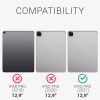 Husa pentru tableta Apple iPad Pro 12.9" (2021), Kwmobile, Gri, Textil, 54767.01