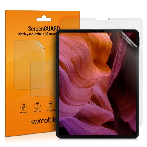 Set 2 Folii de protectie mate pentru tableta Apple iPad Pro 12,9" (2021) , Kwmobile, Transparent, Plastic, 54764.2