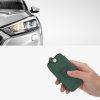 Husa Cheie Auto pentru Renault / Dacia - 4 Butoane - Keyless Go, kwmobile, Piele nabuc, Verde, 48564.80