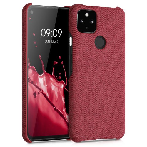 Husa pentru Google Pixel 5a, Textil, Rosu, 54994.76