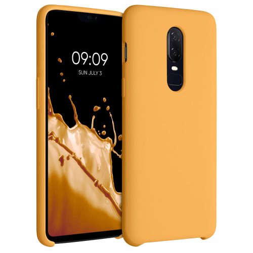 Husa OnePlus 6, Silicon, Galben, 46122.217