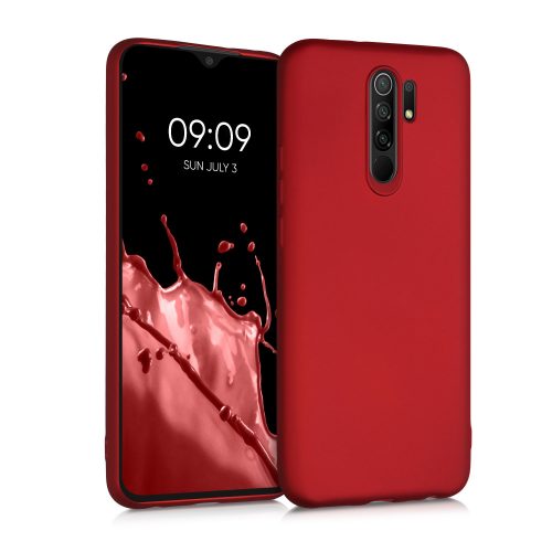 Husa pentru Xiaomi Redmi 9, Silicon, Rosu, 53270.36