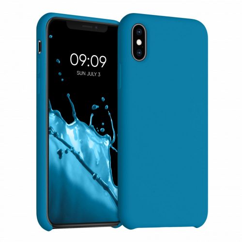 Husa pentru iPhone X / iPhone XS, Silicon, Albastru, 46313.224