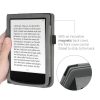 Husa pentru PocketBook Touch Lux 5 / Touch Lux 4 / Touch HD 3, Piele ecologica, Gri, kwmobile, 54817.02