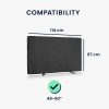 Husa de exterior pentru televizor 49-50 inch, Kwmobile, Negru, Poliester, 55239.01