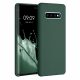 Husa pentru Samsung Galaxy S10 Plus, Silicon, Verde, 49028.169