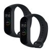 Set 2 Curele pentru Huawei Mi Band 4, kwmobile, Silicon, Negru, 49312.47