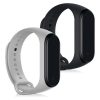 Set 2 Curele pentru Huawei Mi Band 4, kwmobile, Silicon, Negru / Alb, 49312.22