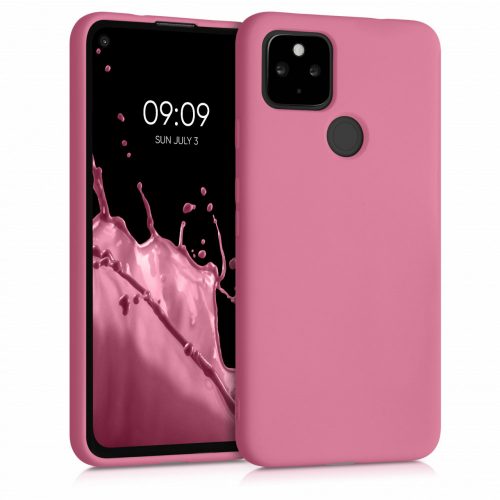 Husa pentru Google Pixel 4a 5G, Silicon, Roz, 53779.212