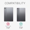 Husa pentru tableta Lenovo Tab P11, Kwmobile, Gri/Negru, Textil, 55710.73