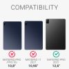 Husa pentru tableta Huawei MatePad Pro 12.6", Kwmobile, Gri/Negru, Textil, 55706.73