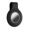 Clip de protectie pentru Apple AirTag, Kwmobile, Negru, Silicon, 55732.01