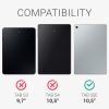 Husa pentru tableta Samsung Galaxy Tab S5e (2019), Kwmobile, Negru/Transparent, Silicon, 47834.01