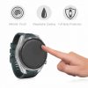 Set 2 Huse pentru Huawei Watch 3 Pro, kwmobile, Sticla securizata, Negru / Transparent, 55794.01