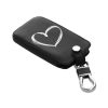 Husa Cheie Auto pentru Renault / Dacia - 4 Butoane - Keyless Go, kwmobile, Piele ecologica, Negru, 44637.43