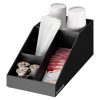 Organizator pentru cafea si ceai Navaris cu 4 compartimente, Negru, 55854.01