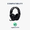 Set 2 Perne de urechi pentru casti Logitech G733, Kwmobile, Negru, Textil, 55843.01