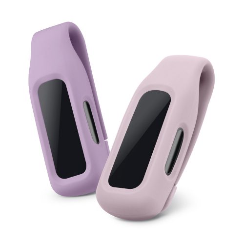 Set 2 Huse pentru Fitbit Inspire 2/Ace 3, Kwmobile, Mov/Roz, Silicon, 54017.06