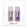 Set 2 Huse pentru Fitbit Inspire 2/Ace 3, Kwmobile, Mov/Roz, Silicon, 54017.06