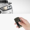 Husa Cheie Auto pentru Audi - 3 Butoane - Keyless Go, kwmobile, Silicon, Negru / Gold, 56004.01