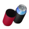 Set 2 Huse termice pentru doze de 330-355 ml, Kwmobile, Negru/Rosu, Neopren, 55143.02