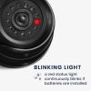 Camera de supraveghere falsa cu lumini LED intermitente, Kwmobile, Negru, Plastic, 47595.01