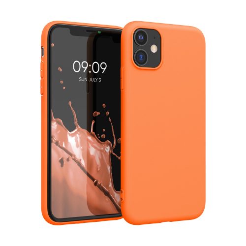 Husa pentru Apple iPhone 11, Silicon, Portocaliu, 49787.150, kwmobile