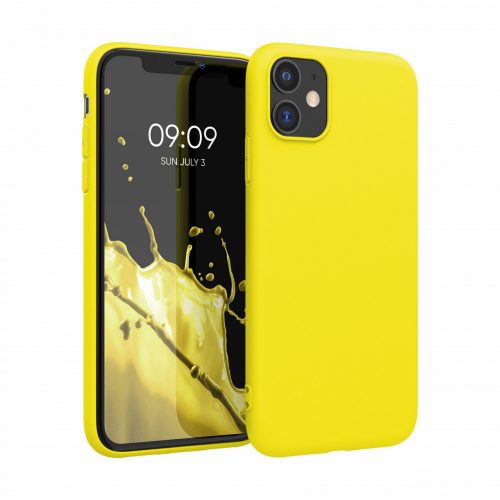 Husa pentru Apple iPhone 11, Silicon, Galben, 49787.165, kwmobile