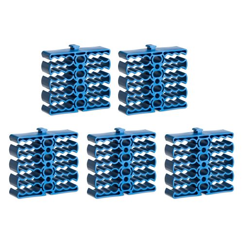 Set 5 Organizatoare pentru cabluri, Kwmobile, Albastru, ABS, 56124.04.05