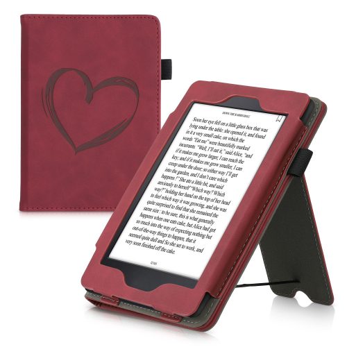 Husa pentru Kindle Paperwhite 7, Piele ecologica, Rosu, kwmobile, 55675.02