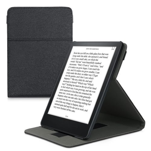 Husa pentru Kindle Paperwhite 11, Piele ecologica, Gri, kwmobile, 56263.01