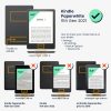 Husa pentru Kindle Paperwhite 11, Piele ecologica, Gri, kwmobile, 56263.01