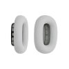 Set 2 Perne de urechi pentru casti Apple AirPods Max, Kwmobile, Gri, Piele ecologica, 55895.35