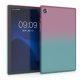 Husa pentru tableta Samsung Galaxy Tab A8 (2021), Kwmobile, Roz/Albastru, Silicon, 56369.01