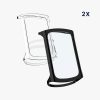 Set 2 Huse pentru Fitbit Charge 5, kwmobile, Silicon, Negru / Transparent, 56385.01