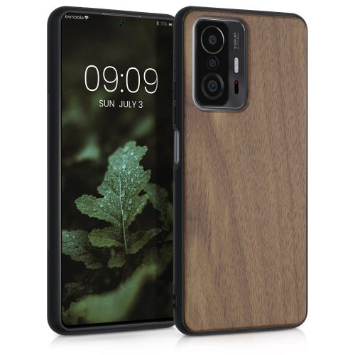 Husa pentru Xiaomi 11T / 11T Pro, Lemn, Maro, 56465.18, kwmobile