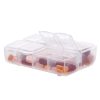 Cutie pentru pastile cu 8 compartimente, Kwmobile, Transparent, Plastic, 56609.01