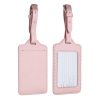 Set 2 Etichete pentru bagaje, Kwmobile, Rose Gold, Piele ecologica, 53126.03