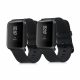 Set 2 Curele pentru Xiaomi Amazfit Bip S / Amazfit Bip S Lite, kwmobile, Silicon, Negru, 53859.04