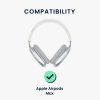 Banda pentru casti Apple Airpods Max, Kwmobile, Alb, Silicon, 56698.02